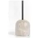 Fay Antique White Marble And Dark Natural Oak Bar Table