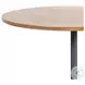 Fay Antique White Marble And Dark Natural Oak Bar Table