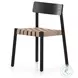 Heisler Almond Leather Blend Dining Chair Set of 2
