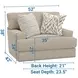 Brett Honey Chair and A Half with Cuddler Cushions