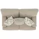 Brett Honey 70" Loveseat with Cuddler Cushions