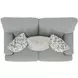 Brett Lotus 70" Loveseat with Cuddler Cushions