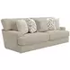 Brett Honey 93" Sofa with Cuddler Cushions