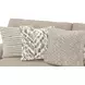 Brett Honey 93" Sofa with Cuddler Cushions