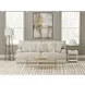 Brett Honey 93" Sofa with Cuddler Cushions