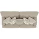 Brett Honey 93" Sofa with Cuddler Cushions