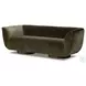 Sabine Surrey Olive 87" Upholstered Sofa