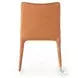 Monza Heritage Camel Leather Dining Chair Set of 2