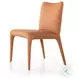Monza Heritage Camel Leather Dining Chair Set of 2