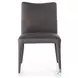 Monza Heritage Graphite Leather Dining Chair Set of 2
