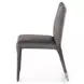 Monza Heritage Graphite Leather Dining Chair Set of 2