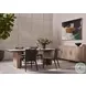 Monza Heritage Graphite Leather Dining Chair Set of 2