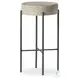 Nocona Black and White Speckled Hide Bar Stool