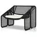 Selma Faux Black Hyacinth Outdoor Chair