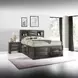 Ireland Gray Oak Queen Bookcase and Storage Bed