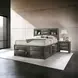 Ireland Gray Oak Queen Bookcase and Storage Bed