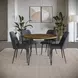Brennan Blueberry Upholstered 5 Piece Dining Set