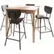 Colby Gray Upholstered 5 Piece Counter Height Dining Set