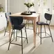 Colby Slate Blue Upholstered 5 Piece Counter Height Dining Set