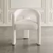 Gwen Luxury Brown and White Upholstered 5 Piece Dining Set