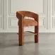 Gwen Luxury Brown and Red Upholstered 5 Piece Counter Height Dining Set