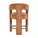 Gwen Luxury Brown and Red Upholstered 5 Piece Counter Height Dining Set