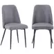 Nature's Edge Chestnut and Gray Upholstered 5 Piece Dining Set