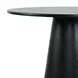 Nash Black and White Upholstered 5 Piece Counter Height Dining Set with Backless Stools