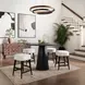 Nash Black 45" Round Counter Height Dining Table