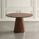 Gwen Luxury Brown and Blue Upholstered 5 Piece Dining Set