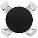 Nash Black and White Upholstered 5 Piece Dining Set