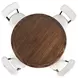 Nash Walnut and White Upholstered 5 Piece Dining Set