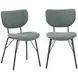 Nature's Edge Slate and Jade Upholstered 7 Piece Dining Set