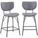 Colby Gray Upholstered 5 Piece Counter Height Dining Set