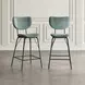 Nature's Edge Natural and Jade Upholstered 5 Piece Counter Height Dining Set