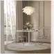 Rowan White Marble 42" Round Pedestal Dining Table