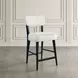Nash Black and White Upholstered 5 Piece Counter Height Dining Set