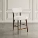 Nash Walnut and White Upholstered 5 Piece Counter Height Dining Set