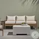 Rosen Lakin Oat Performance Fabric 73" Outdoor Sofa