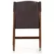 Lulu Espresso Leather Blend And Cardiff Cream Performance Fabric Dining Chair Set of 2
