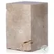 Faydon Romano Fosse Travertine End Table