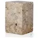 Faydon Romano Fosse Travertine End Table