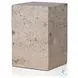 Faydon Romano Fosse Travertine End Table