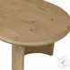 Paden Worn Oak Veneer 51" Oval Coffee Table