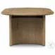 Paden Worn Oak Veneer 51" Oval Occassional Table Set