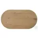 Paden Worn Oak Veneer 51" Oval Occassional Table Set