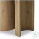 Paden Worn Oak Veneer Round End Table