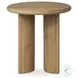 Paden Worn Oak Veneer Oval Occassional Table Set