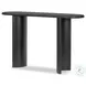 Paden Aged Black Acacia Oval Occassional Table Set