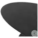 Simone Raw Black Oval Coffee Table